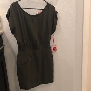 Olive color dress